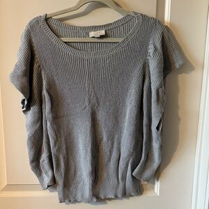 Loft Light Gray Women's Crew Neck Sweater
